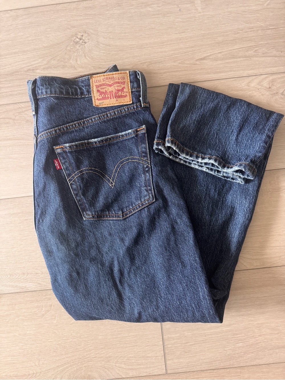 Levi's 501 Indigo Straight Fit Denim